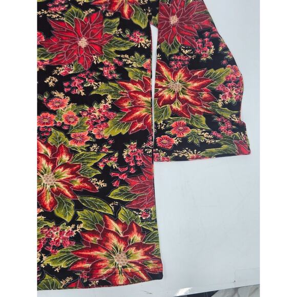 The Vermont Country Store Red Floral Top Size Medium VTG - Picture 13 of 16